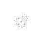 PMO Picior 222, H150 mm, negru mat